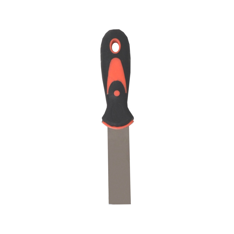 TOPTRADE špachtľa nerezová, s gumenou, ergonomickou rukoväťou, 30 mm, profi