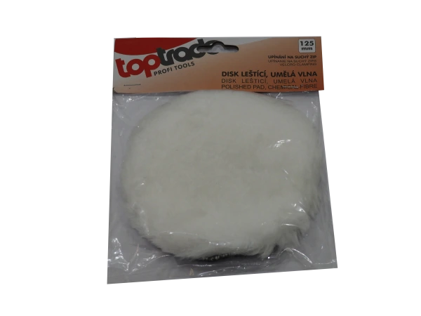 TOPTRADE disk leštiaci, so suchým zipsom, umelé vlákno, O 125 mm 1