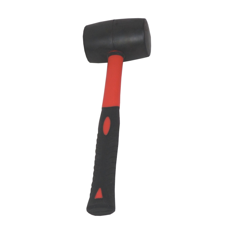 TOPTRADE kladivo gumené, čierne, sa sklolaminátovou násadou, O 45 mm / 230 g, profi 5