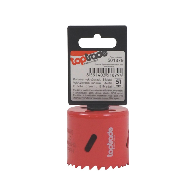 TOPTRADE korunka vykružovacia, BiMetal, 51 mm 1