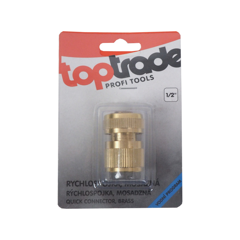 TOPTRADE rýchlospojka mosadzná, 1/2" 1