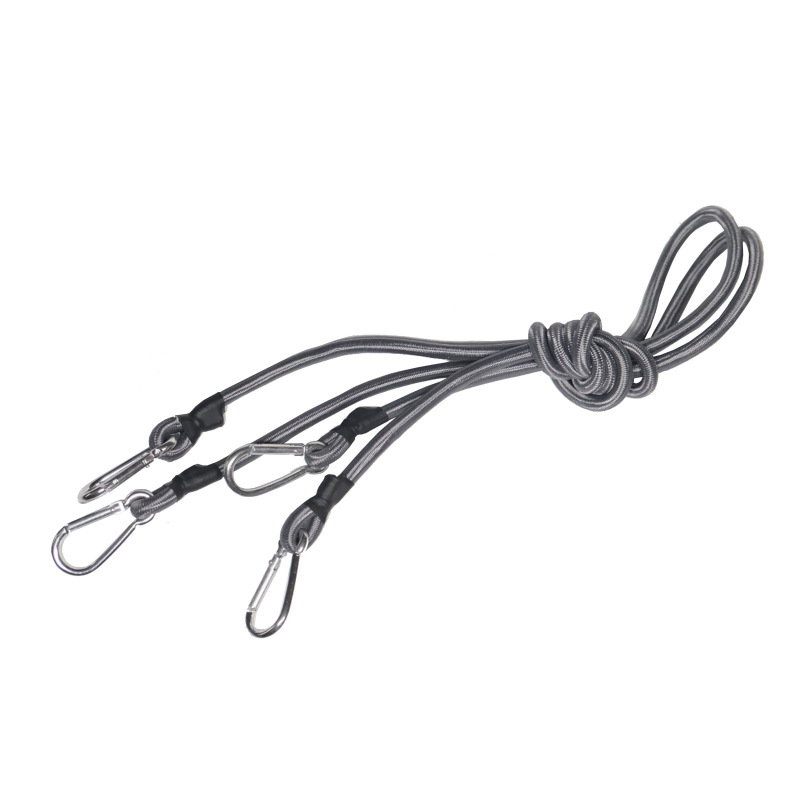 TOPTRADE gumolano upínacie,pavúk s karabínou, 2 ks, do 15 kg, O 10 mm x 120 cm