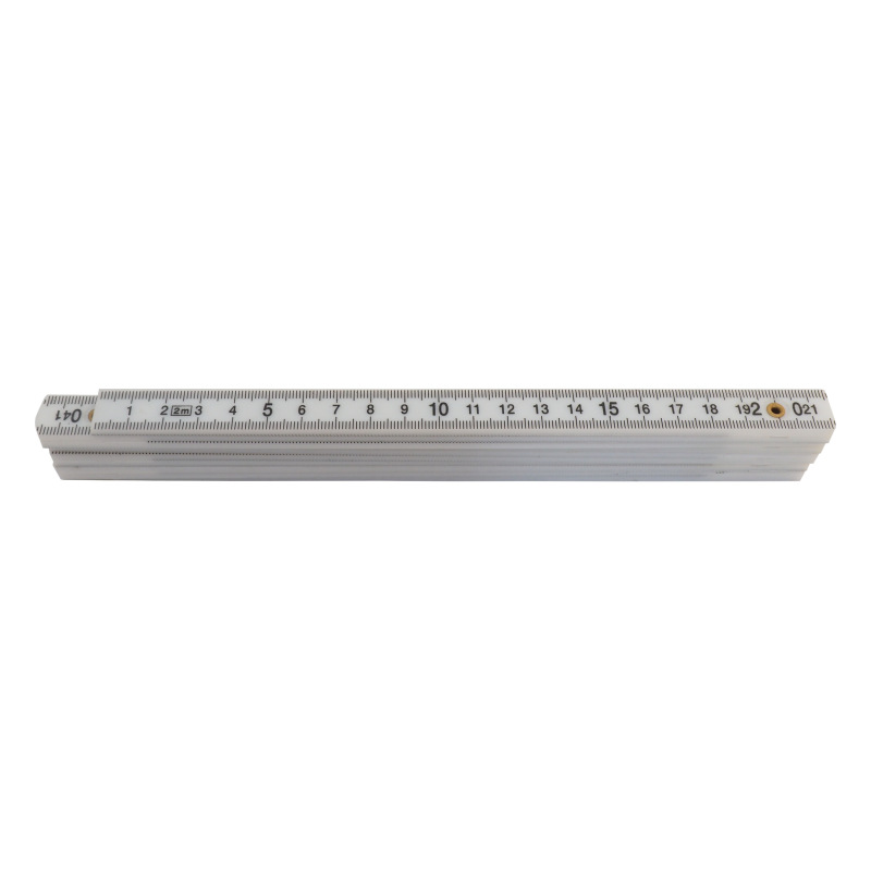 TOPTRADE meter skladací, plastový, biely, 1 m, štandard