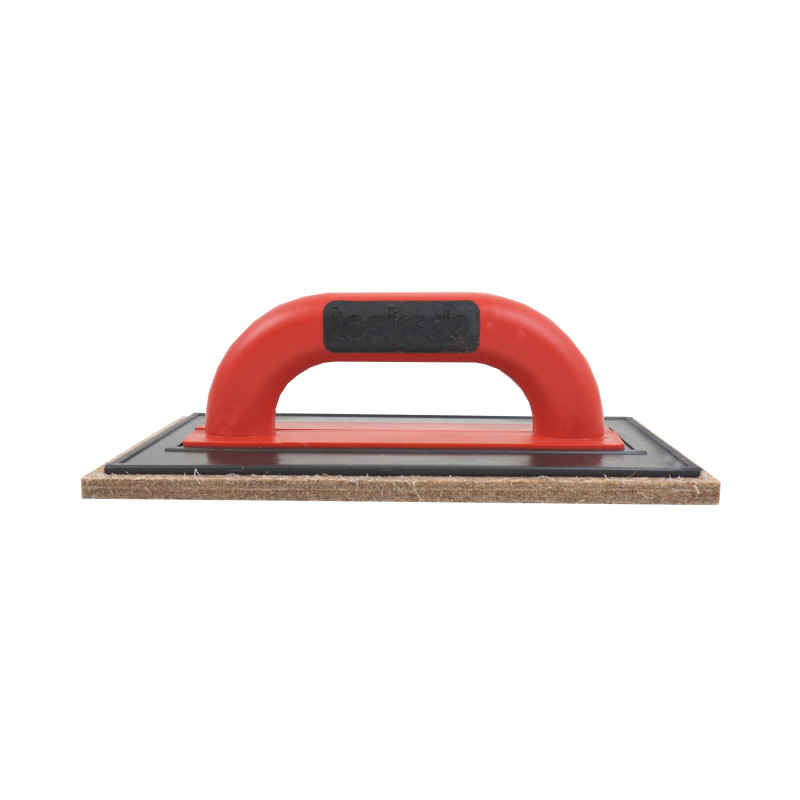 TOPTRADE hladidlo ABS, plsť hnedá, PROFESSIONAL, 250 x 130 x 10 mm 2