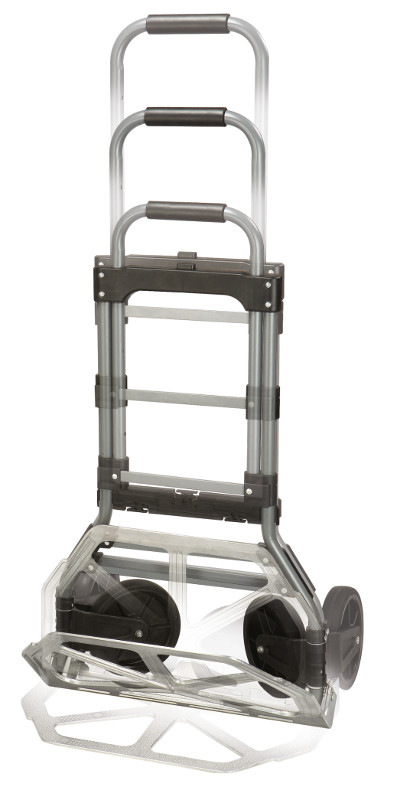 TOPTRADE rudla skladacia, vozík, nosnosť 150kg, teleskopická rukoväť