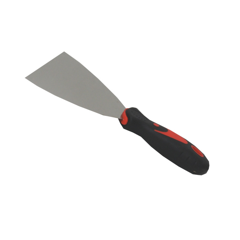 TOPTRADE špachtľa nerezová, s gumenou, ergonomickou rukoväťou, 150 mm, profi 6