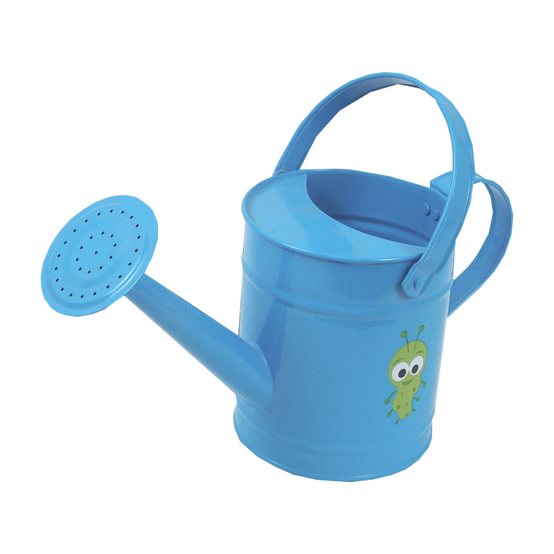 TOPTRADE náradie záhradné, detské - konva, kovová, modrá, 1,6 l 4