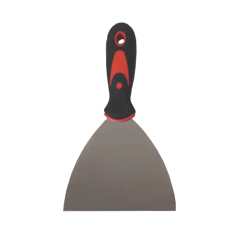 TOPTRADE špachtľa nerezová, s gumenou, ergonomickou rukoväťou, 150 mm, profi 4