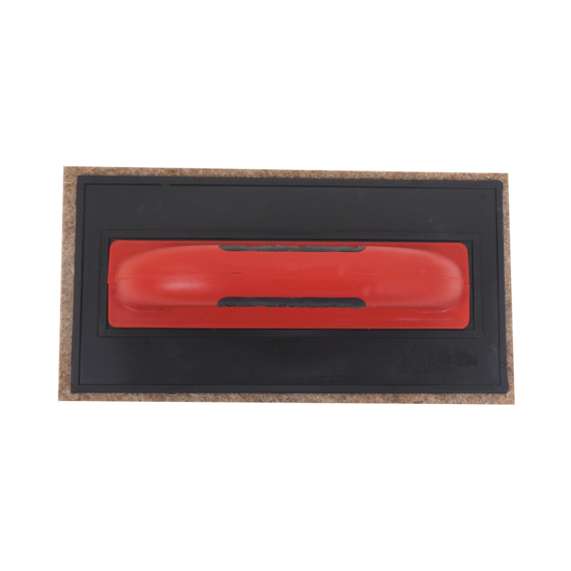 TOPTRADE hladidlo ABS, plsť hnedá, PROFESSIONAL, 250 x 130 x 10 mm 1