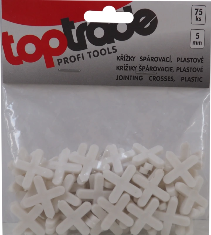 krížiky plastové, špárovacie, 6 mm / 75 ks 1