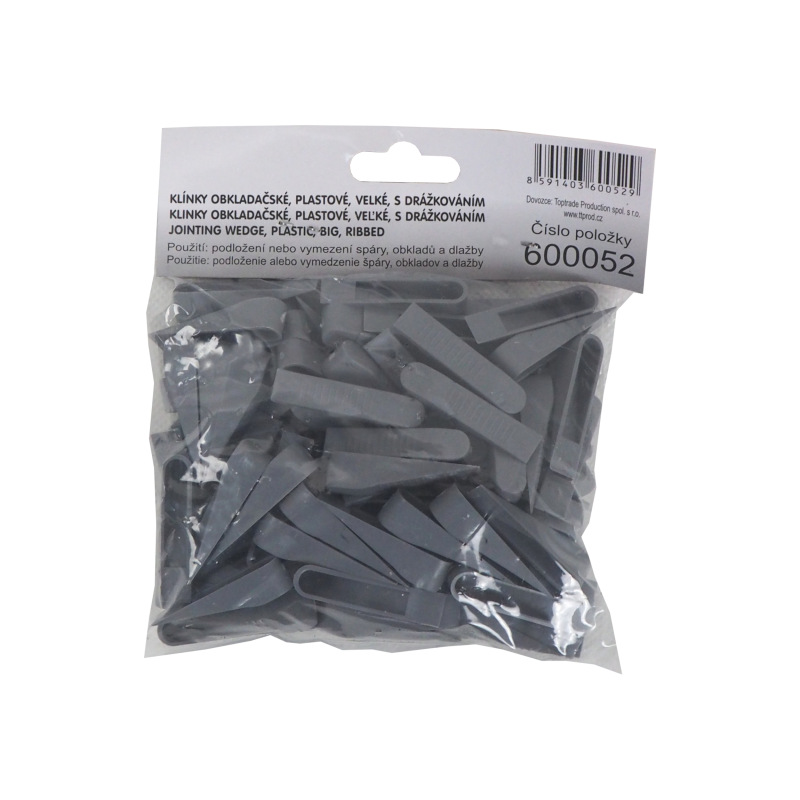 TOPTRADE klinky špárovacie, plastové, veľké, 100 ks, 0 - 10 mm 2
