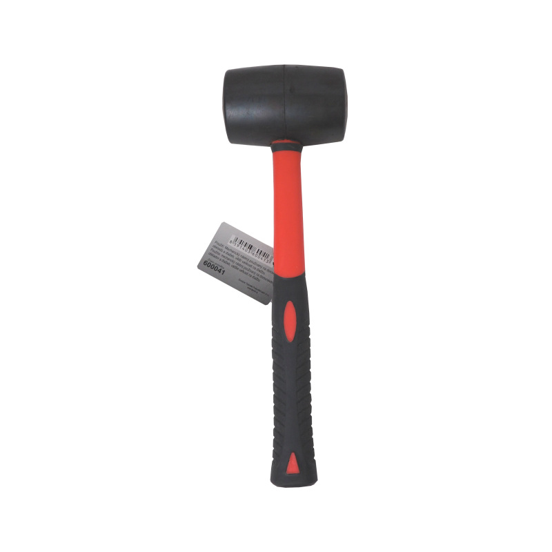 TOPTRADE kladivo gumené, čierne, sa sklolaminátovou násadou, O 50 mm / 340 g, profi 1