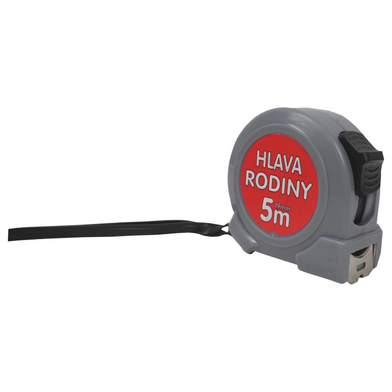 TOPTRADE meter zvinovací,„HLAVA RODINY“, jednobrzdový, 19 mm x 5 m 2