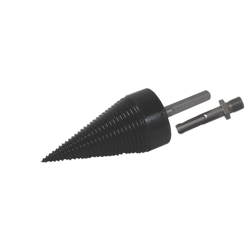 TOPTRADE tŕň štiepací, na drevo, 2 x adaptér 65 mm, SDS+ a šesťhran, 32 x 90 mm