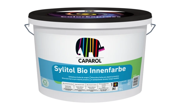 Sylitol Bio Innenfarbe - farba ekológov. Bezrozpúšťadlová biela farba na báze silikátov