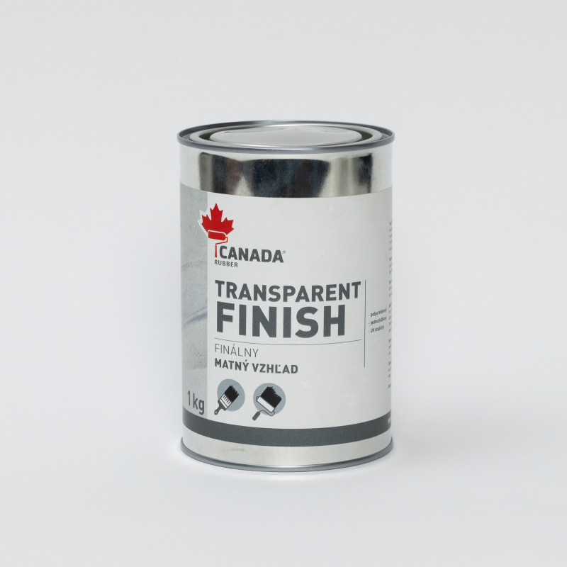 Canada Rubber Transparent Finish 1kg - matná povrchová úprava
