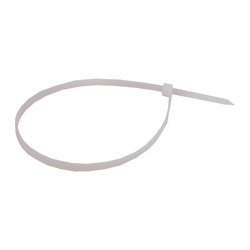 TOPTRADE pások plastový, biely, sťahovacie, so zámkom, 50 ks, 400 x 4,8 mm 4