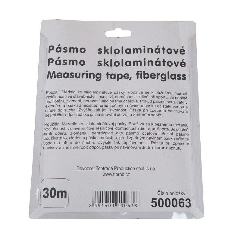 TOPTRADE pásmo sklolaminátové, 13 mm x 30 m 2