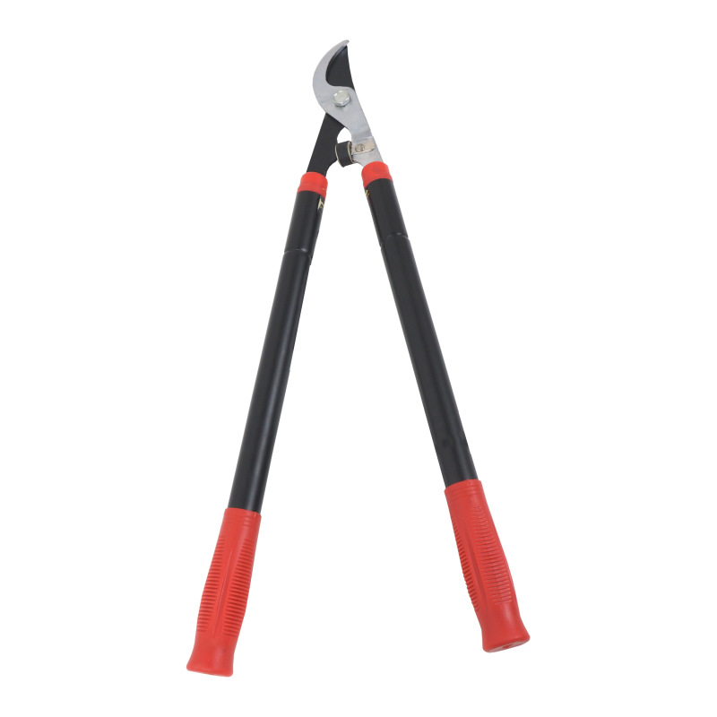 TOPTRADE nožnice záhradnícke, celokovové, teleskopické, polguľaté, 640/940 mm
