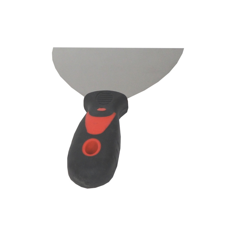TOPTRADE špachtľa nerezová, s gumenou, ergonomickou rukoväťou, 150 mm, profi 3
