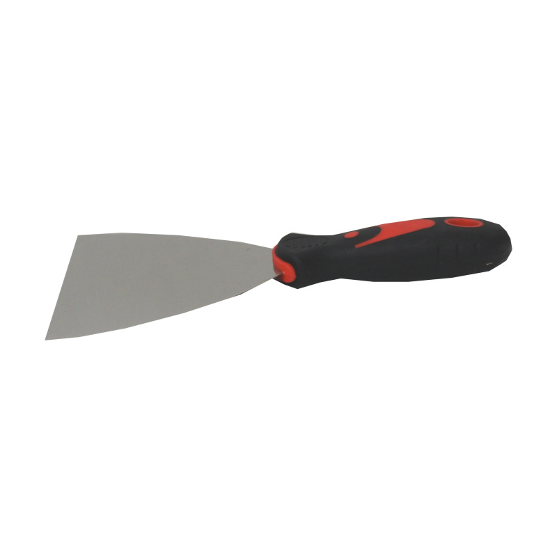 TOPTRADE špachtľa nerezová, s gumenou, ergonomickou rukoväťou, 150 mm, profi 5
