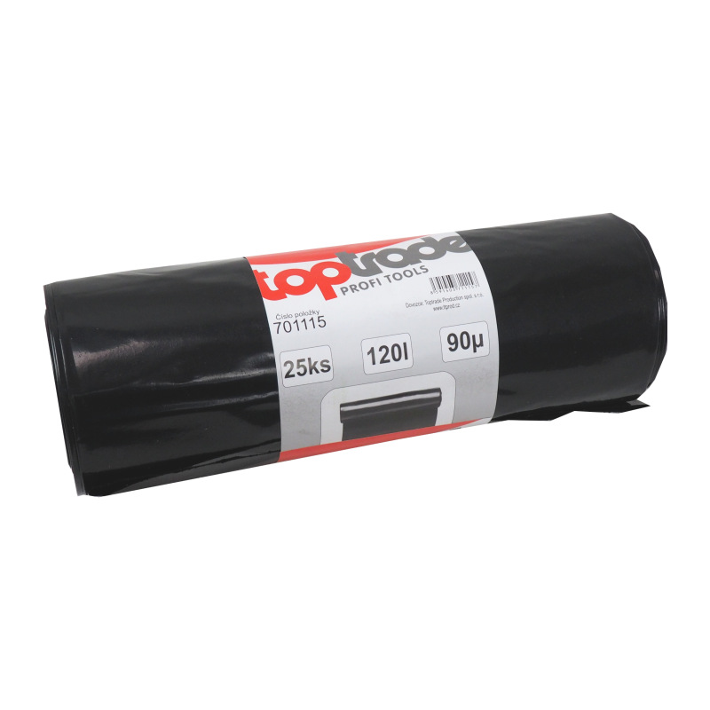 TOPTRADE vrece na odpad, balenie 25 ks, 90 µ, 120 l 1