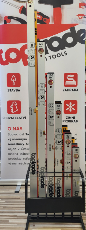 TOPTRADE stojan na vodováhy zn. ProTec x Reflex x Toptrade, 60 ks, 500 x 400 x 350 mm 5