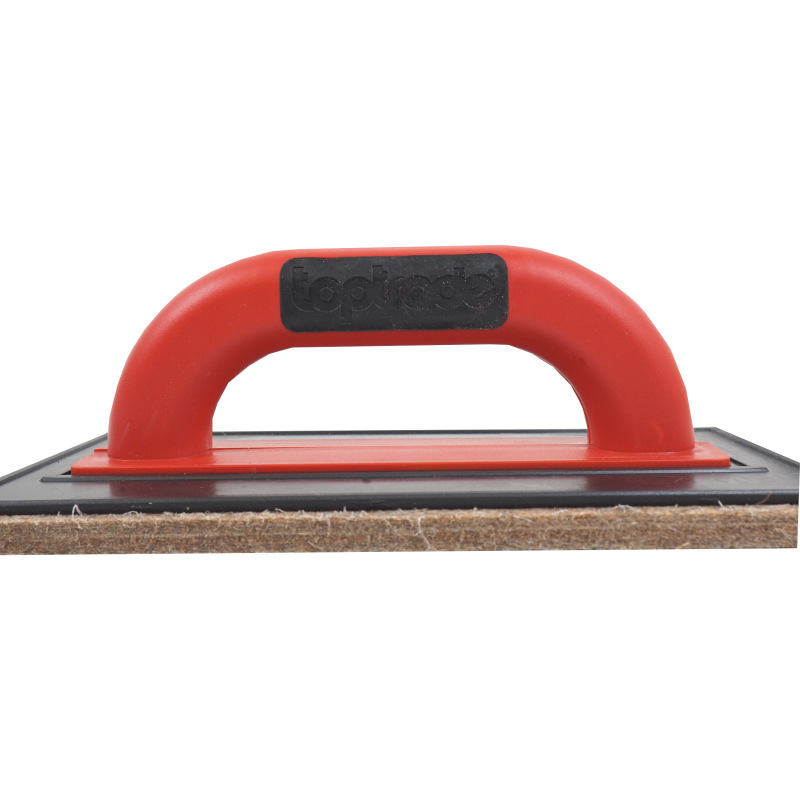 TOPTRADE hladidlo ABS, plsť hnedá, PROFESSIONAL, 250 x 130 x 10 mm 6