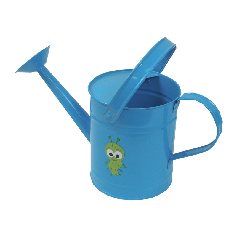 TOPTRADE náradie záhradné, detské - konva, kovová, modrá, 1,6 l 6