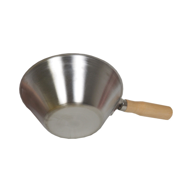 TOPTRADE naberačka s rukoväťou, nerezová, O 180 mm 3