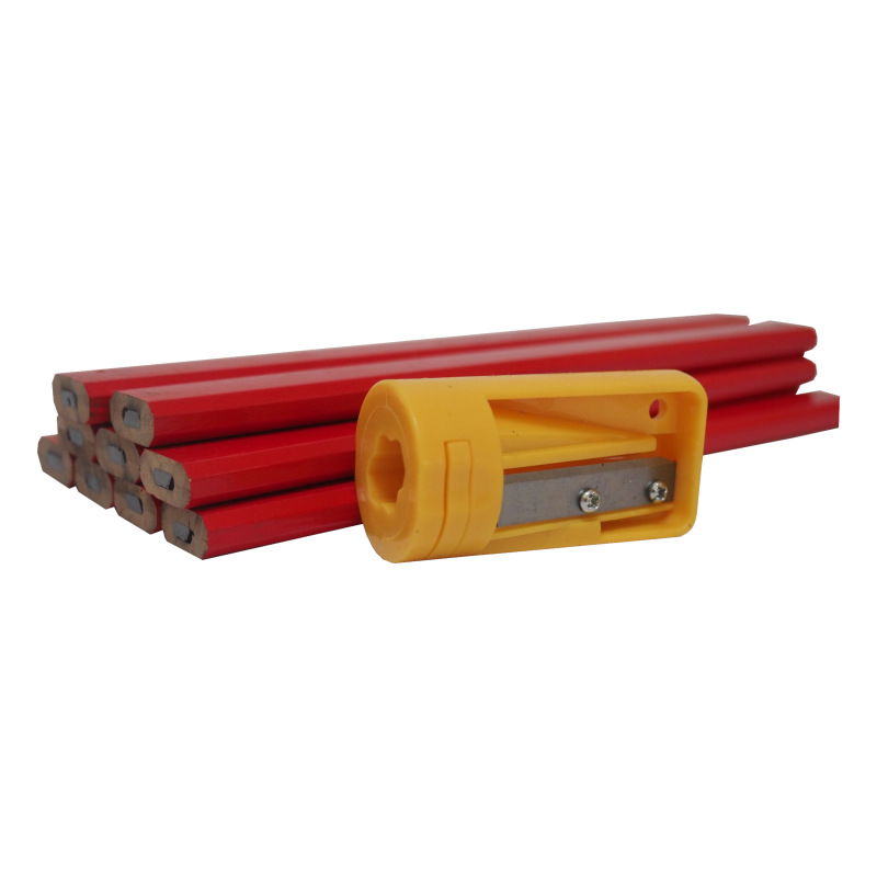 TOPTRADE ceruzka na kameň, betón a murivo, vrátane struhátka, sada 12 ks, 180 mm