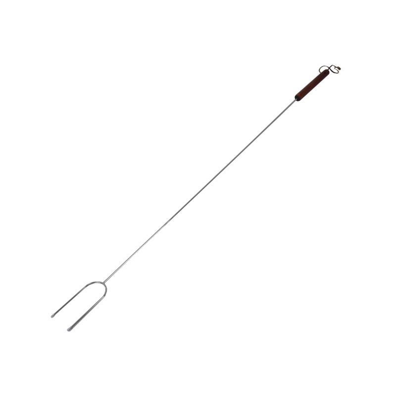 TOPTRADE vidlica opekacia, chróm, drevená rukoväť, sada 4 ks, 105 cm 6