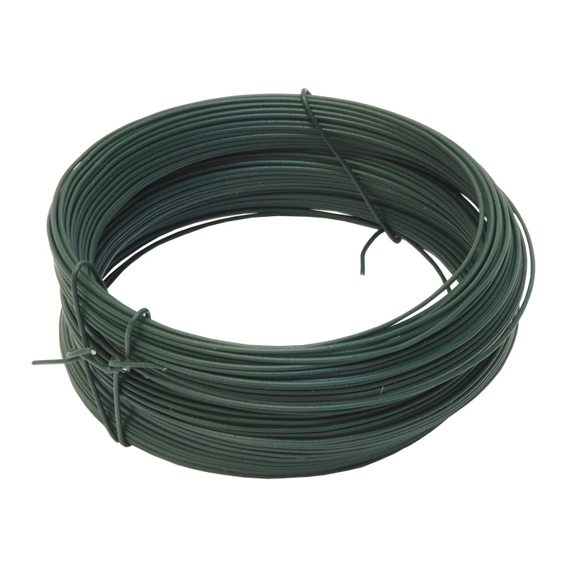 TOPTRADE drôt viazací, poplastovaný, zelený, O 0,65 (0,55) mm / 30 m