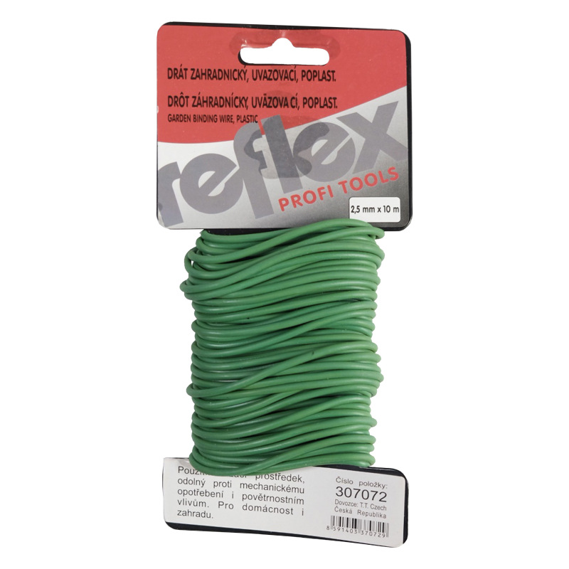 TOPTRADE drôt záhradnícky, uväzovaci, poplastovaný, 2,5 mm x 10 m 1