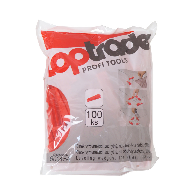 TOPTRADE klin, vyrovnávacie, záchytný, na obklady a dlažbu / 100 ks 1