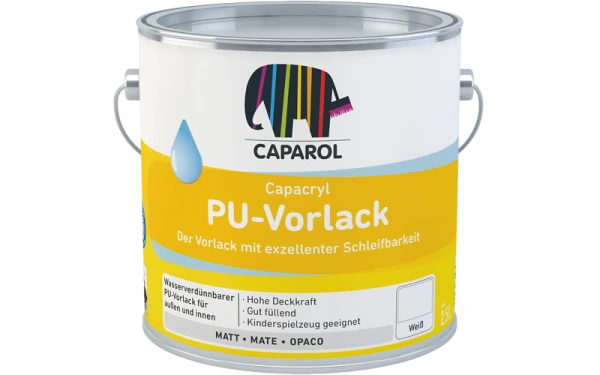 Capacryl PU-Vorlack Biely vodorozpustný polyuretán – akrylový základný email na drevo