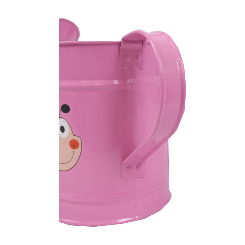 TOPTRADE náradie záhradné, detské - konva, kovová, ružová, 1,6 l 8