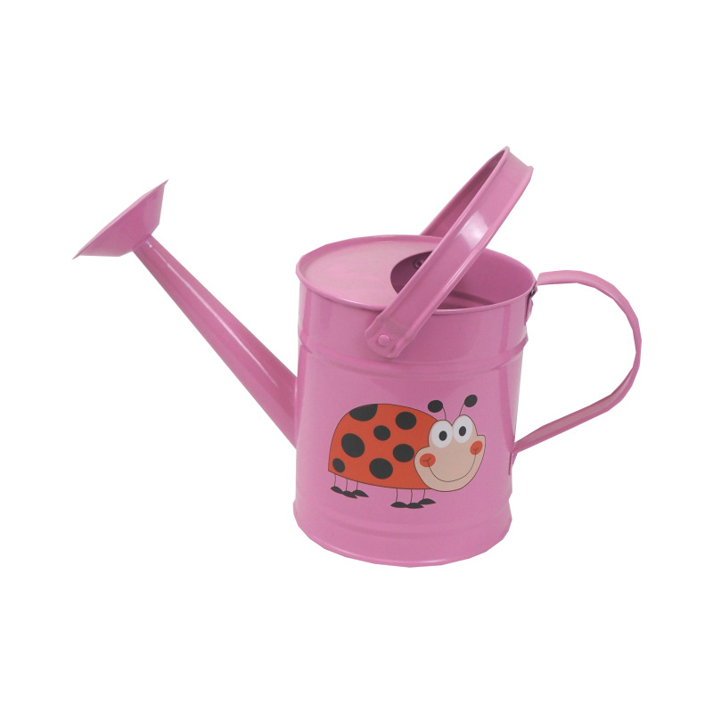 TOPTRADE náradie záhradné, detské - konva, kovová, ružová, 1,6 l 3