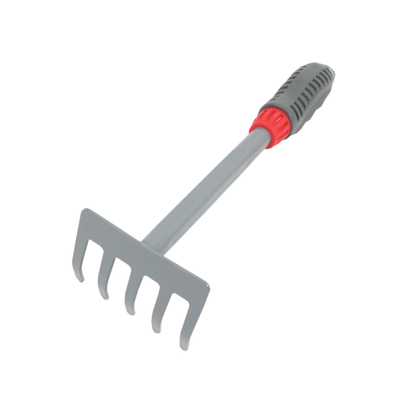 TOPTRADE hrable kovové, 5 zubov, PP rukoväť, dĺžka 28 cm 3