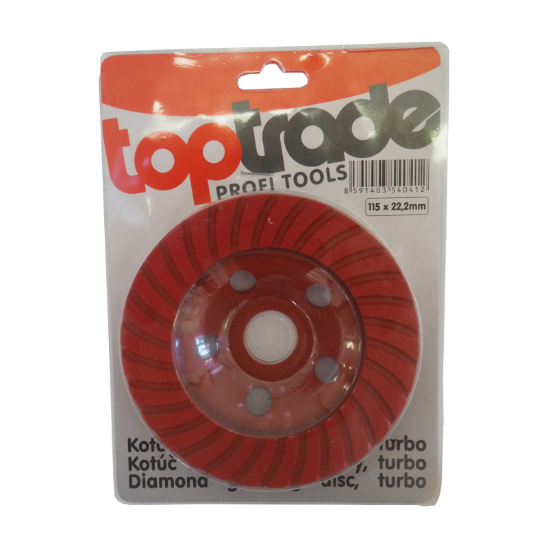 TOPTRADE kotúč diamantový, brúsny, turbo, 125 x 22,2 mm 1