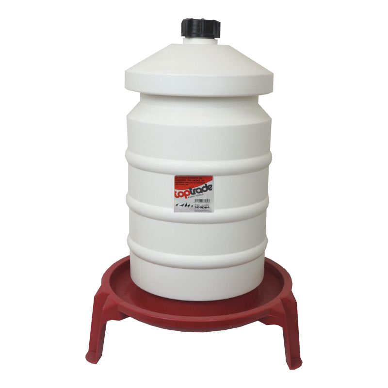 TOPTRADE napájačka plastová, barelová, na podstavci, pre hydinu, 20 l 1