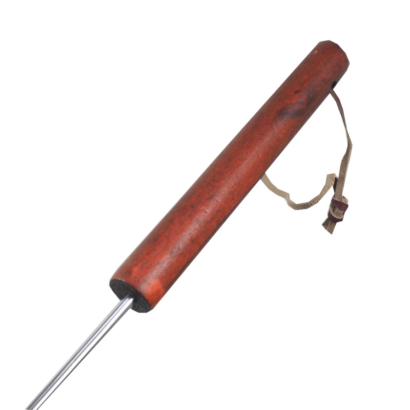 TOPTRADE vidlica opekacia, chróm, drevená rukoväť, sada 4 ks, 105 cm 4