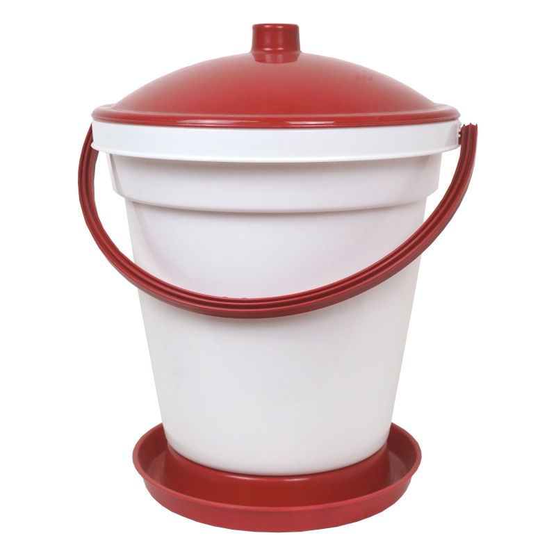 TOPTRADE napájačka plastová, vedrová, s plavákom, pre kurčatá, 18 l