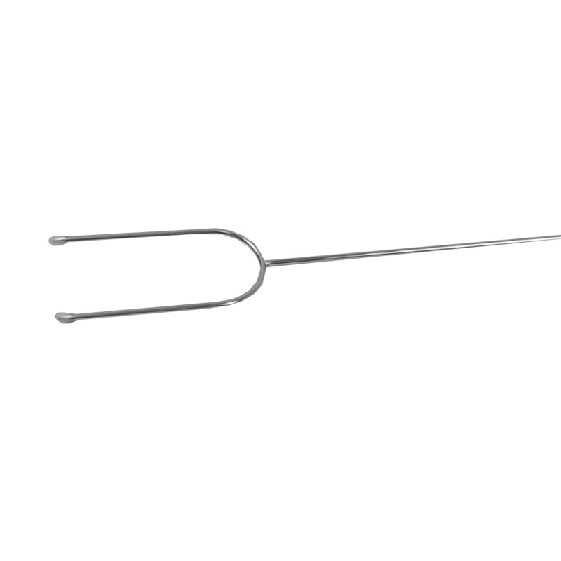 TOPTRADE vidlica opekacia, chróm, drevená rukoväť, sada 4 ks, 105 cm 5