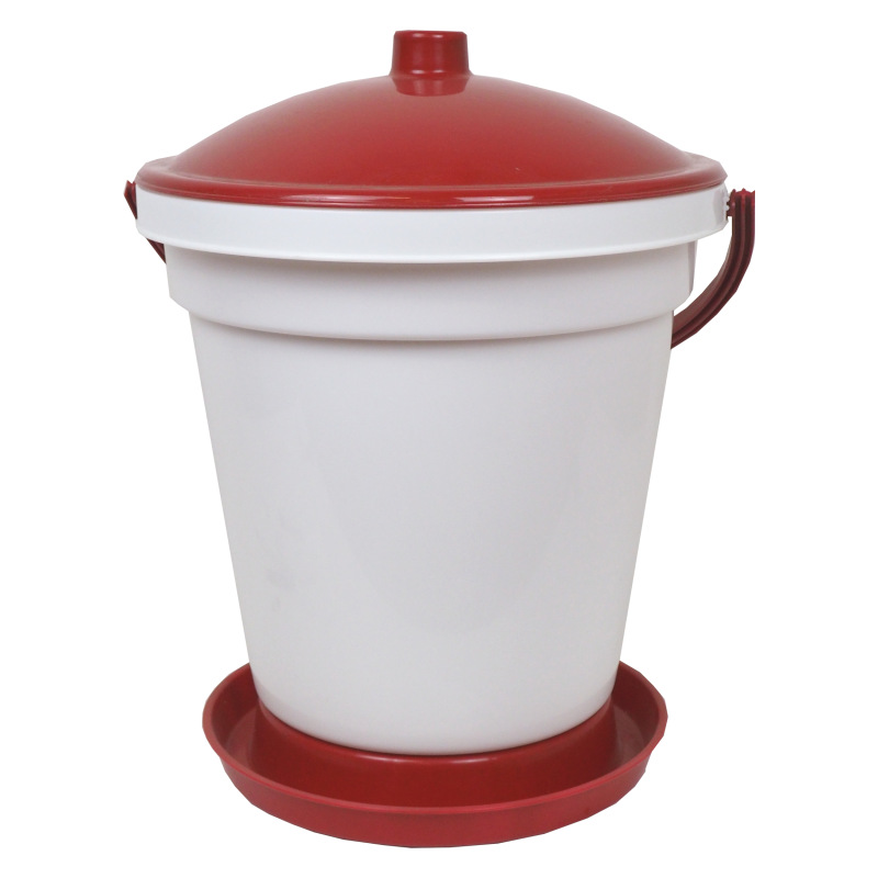 TOPTRADE napájačka plastová, vedrová, s plavákom, pre kurčatá, 18 l 2