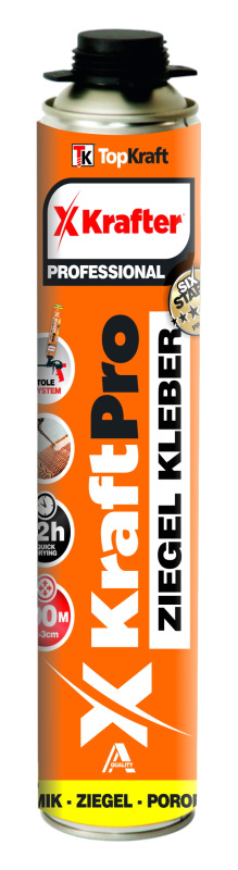 Polyuretánové lepidlo na tehlu pištoľové750ml KRAFTPRO