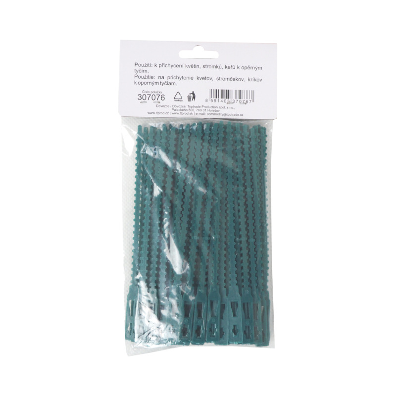 TOPTRADE pások plastový, viazací, záhradný, 135 mm / 80 ks 2