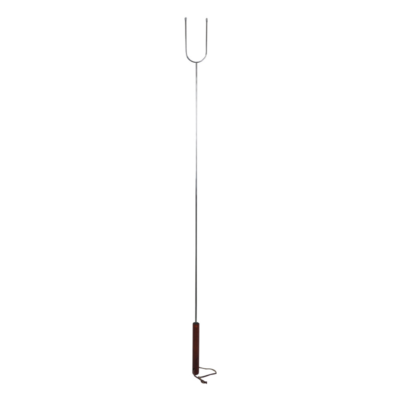 TOPTRADE vidlica opekacia, chróm, drevená rukoväť, sada 4 ks, 105 cm 3