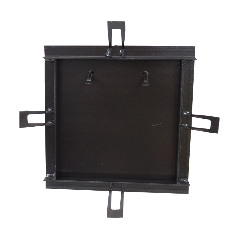 TOPTRADE poklop šachtový, oceľový, lakovaný, 750 x 750 mm, čierny 6