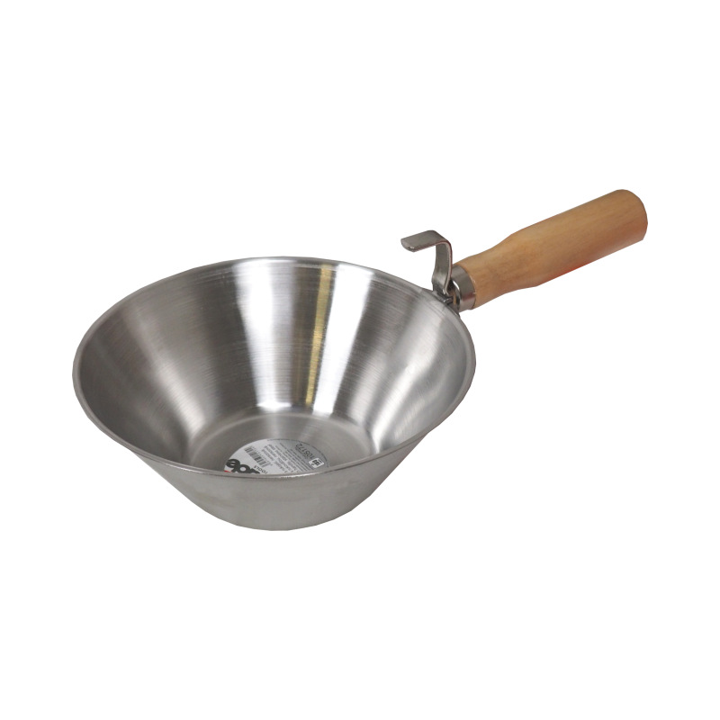TOPTRADE naberačka s rukoväťou, nerezová, O 180 mm 1